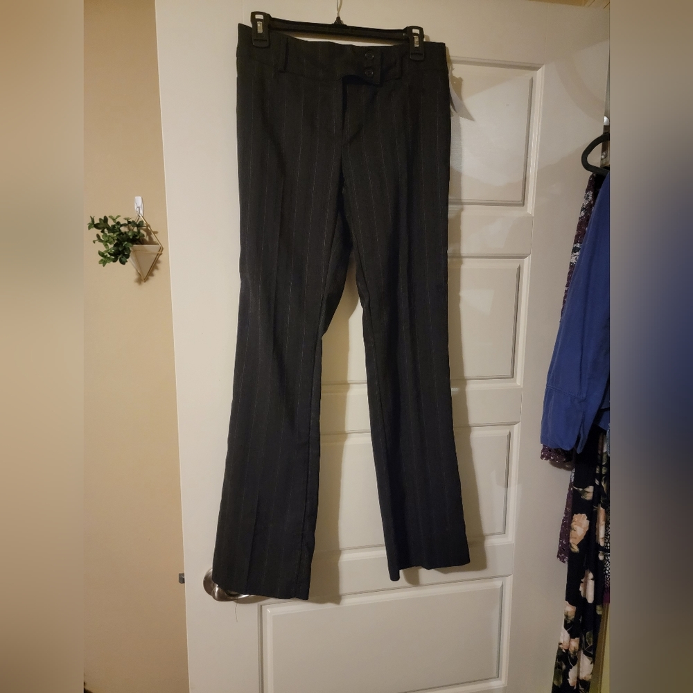 Junior Wearever Gray Pinstripe Slacks Size 7
